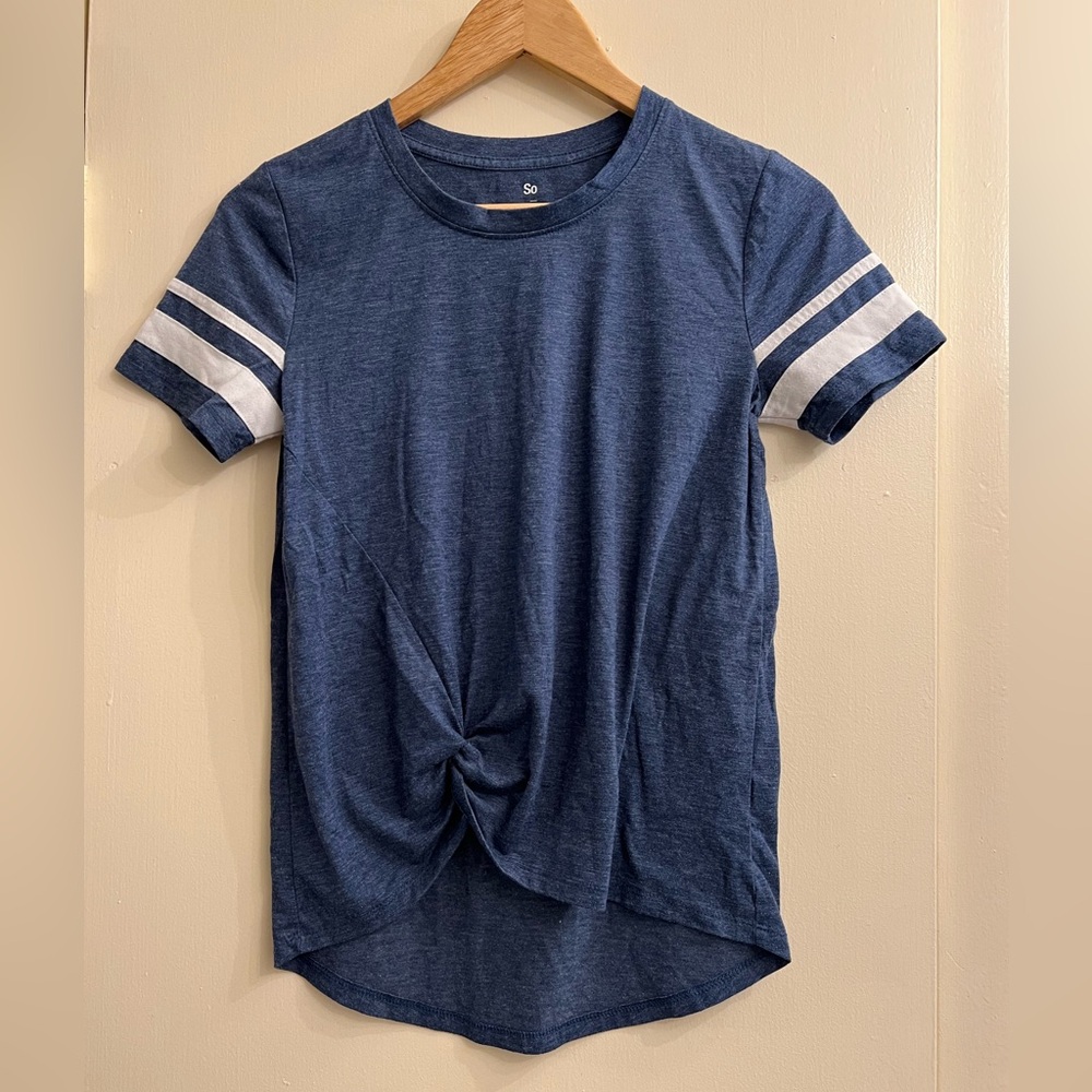 So Sporty Tee T-shirt High-low Gathered XS‎ Women's X Small Teen Juniors